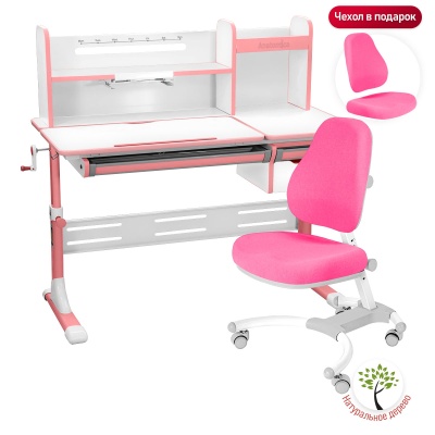 Комплект Anatomica Smart-80 парта + кресло + надстройка + выдвижной ящик + подставка для книг